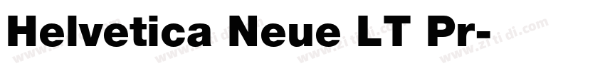 Helvetica Neue LT Pr字体转换